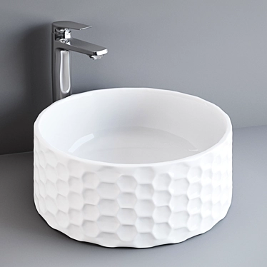 ArtCeram Esagono - Modern Italian Hexagonal Bathroom Sink 3D model image 1 