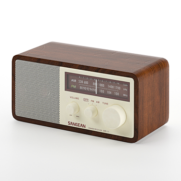 Classic Style Sangean Radio 3D model image 1 