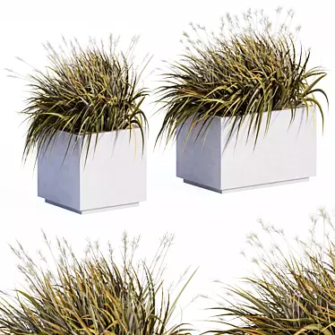 Compact Concrete Plant Box 3D model image 1 