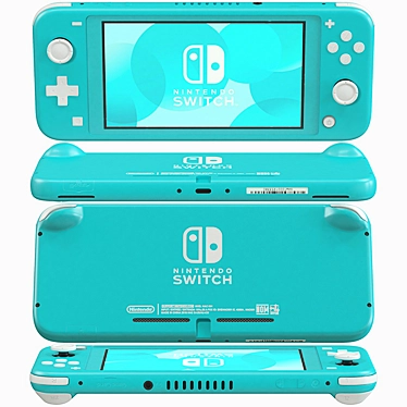 Nintendo Switch Lite - Turquoise: Portable Gaming Console 3D model image 1 
