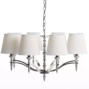 Elegant 8-Light Chandelier: MW-Light Ontario 3D model image 1 