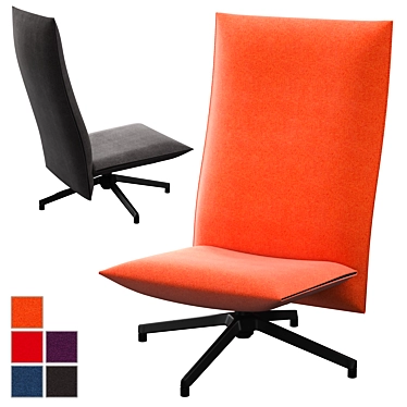 Knoll Pilot Modern Armchair 3D model image 1 