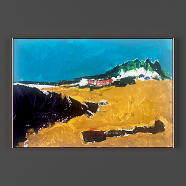  Modern Abstract Painting Collection 3D model image 1 