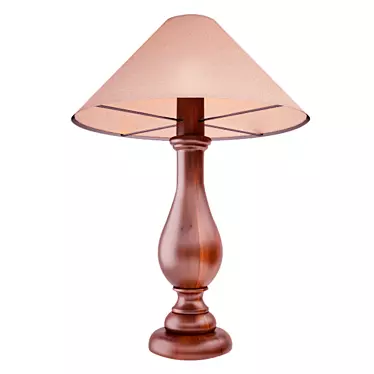 Elegant Neoclassical Table Lamp 3D model image 1 