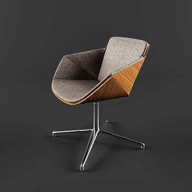 Elegant Allermuir Phoulds Chair 3D model image 1 