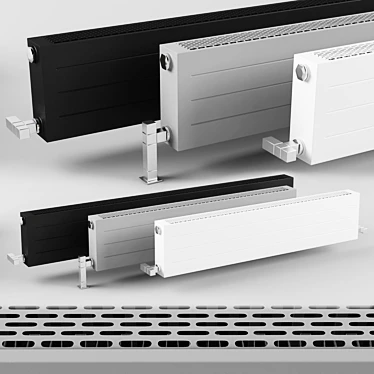 Sleek King Vent Convector 3D model image 1 