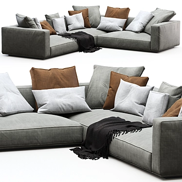 Flexform Grandemare: Sleek and Sophisticated Sofa 3D model image 1 