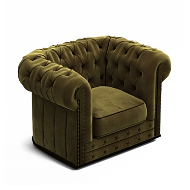 Elegant Chesterfield Chair: V-Ray - Corona Render | 3Ds Max 2016, OBJ 3D model image 1 