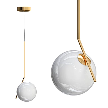 Sleek Simplicity: DOLCE Minimalist Pendant 3D model image 1 