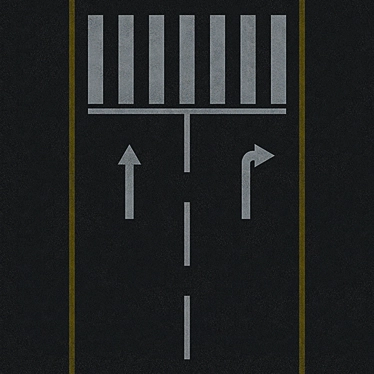 Versatile Road Textures: 7 Combinable Options 3D model image 1 