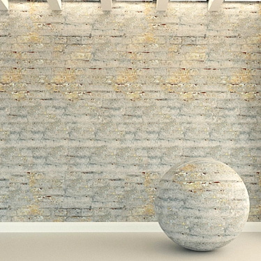 Authentic Brick Wall Texture 3D model image 1 