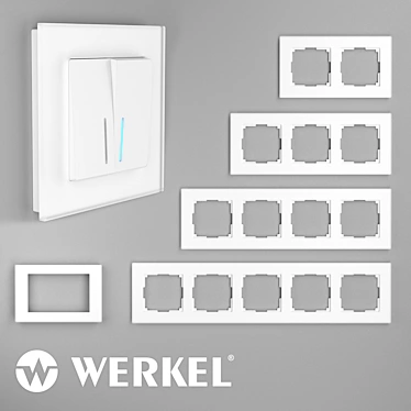 Elegant OM Glass Frames - Werkel Favorit 3D model image 1 