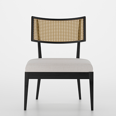 Britt Rattan Chair 3D model image 1 