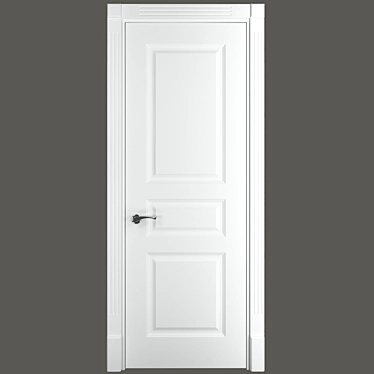 Turin 1: Classic Style Interior Door | Provance Doors 3D model image 1 