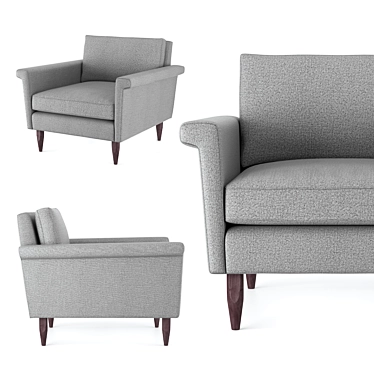 Sophisticated MARQ Pierce Armchair 3D model image 1 