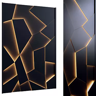 Hover Wall Panel: Elegant & Stylish 3D model image 1 