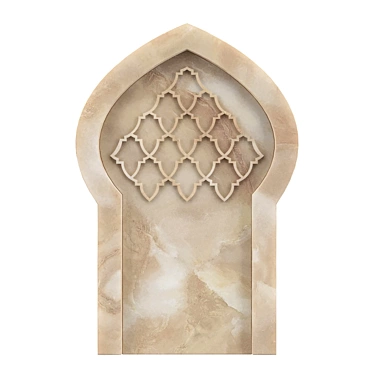 Elegant OM Arch Marble Design 3D model image 1 