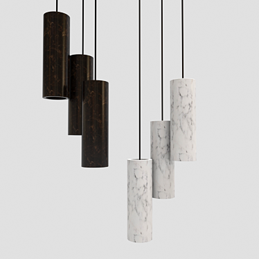 Marble Element Chandelier 3D model image 1 