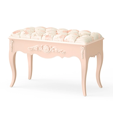 Elegant Provence Bench 3D model image 1 