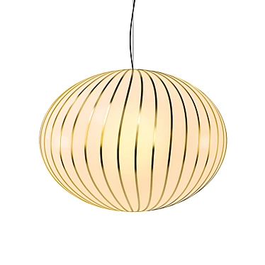 Elegant Filigrana Light Pendant 3D model image 1 