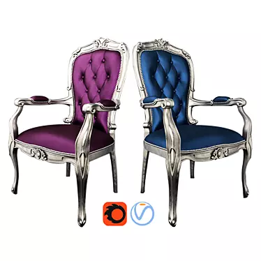 Elegant Vintage Chair 3D model image 1 