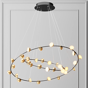 Bloom Two Rings Chandelier | Loft-Concept 3D model image 1 