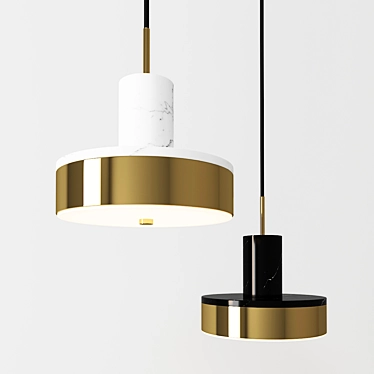 Elegant Bersi Pendant Light 3D model image 1 