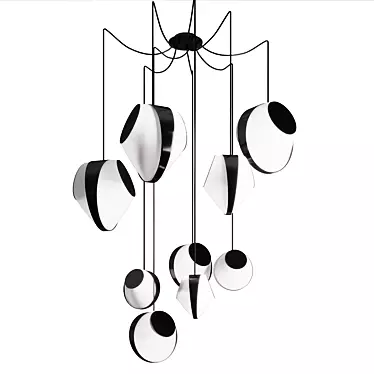 Reef Mixte Pendant Light - Elegant and Striking 3D model image 1 