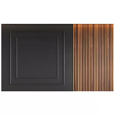 Elegant Wall Panel 5000x3000mm 3D model image 1 
