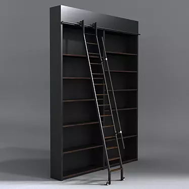 Versatile Ladder & Bookshelf 3D model image 1 