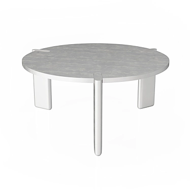 Sleek Aluminum DVN Table 3D model image 1 