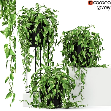 250-Piece Plant Collection 3D model image 1 