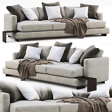 Luxurious Flexform Long Island Sofa 3D model image 1 