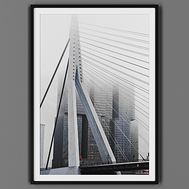 Black Framed Picture: 00032-32 3D model image 1 