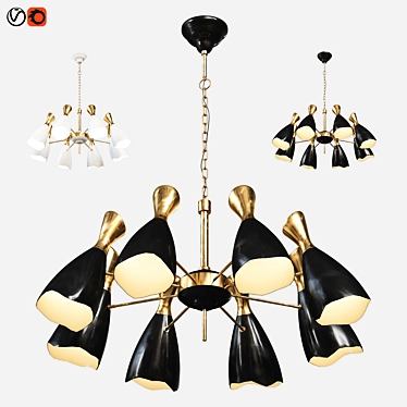 Sleek Light Fixture, Versatile Design 3D model image 1 