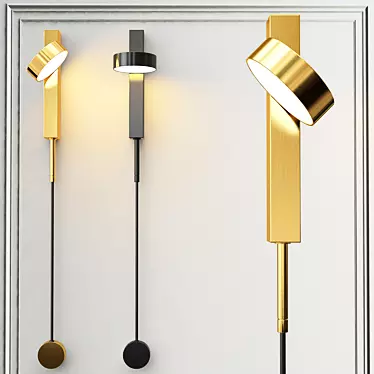 Elegant Wall Lamp - 31cm 3D model image 1 