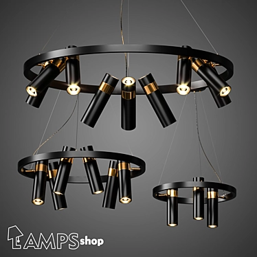 L1249 Creative Loft Chandelier | Unique Design & Exceptional Lighting 3D model image 1 