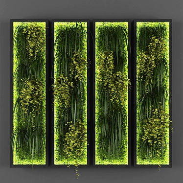 Polys Vertical Garden: Fresh, Green, and Stylish 3D model image 1 