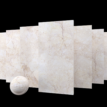  Ottomano Ivory Marble Set 3D model image 1 