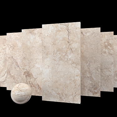 Luxury Ottomano Sand Marble Set 3D model image 1 