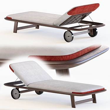 10th Tellaro Sun Lounger: Sleek and Stylish Design 3D model image 1 