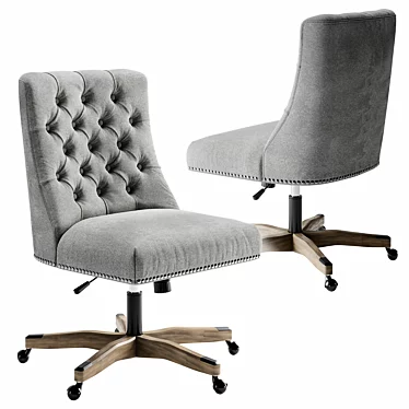 Elevate Your Office: Gray Honor Chair 3D model image 1 