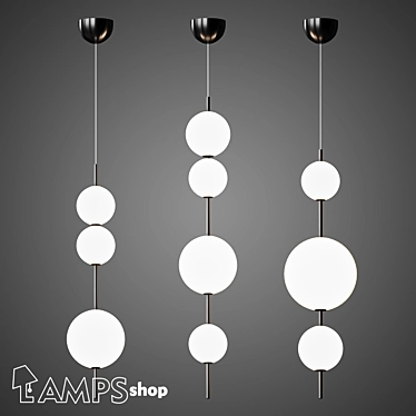 Elegant Chaplet Chandelier: Perfect Lighting Solution 3D model image 1 