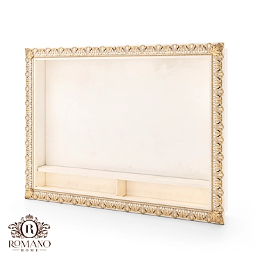 Elegant Handcrafted TV Frame by Romano Home 3D model image 1 