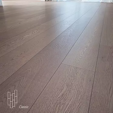 Elegant Oak Flooring: Capri Collection 3D model image 1 