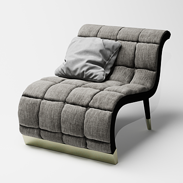 Ferre Bonnie_2: Elegant Armchair with Bronze Accent 3D model image 1 