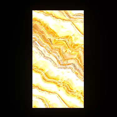 Title: Glowing Yellow Onyx Wall Panel 3D model image 1 