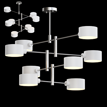 KASPAR 8: Elegant Rotating Chandelier 3D model image 1 