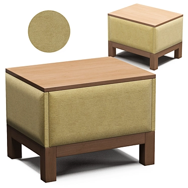 Modern 3D TUMB Nightstand 3D model image 1 