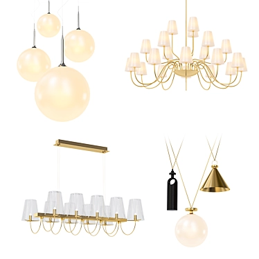 Modern Chandeliers Collection 3D model image 1 